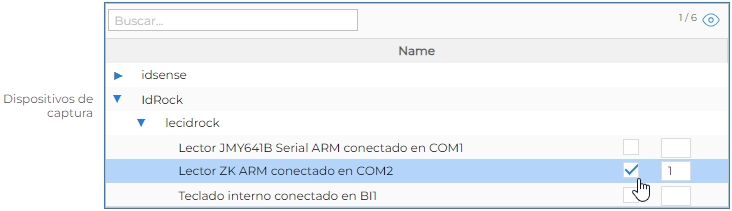 Terminales - idRock registro_huella