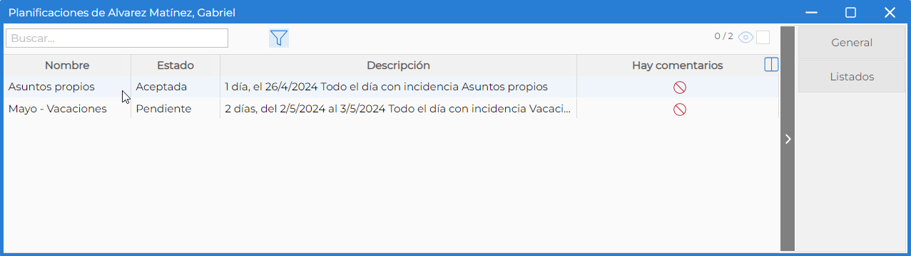 Persona - VerPlanificaciones