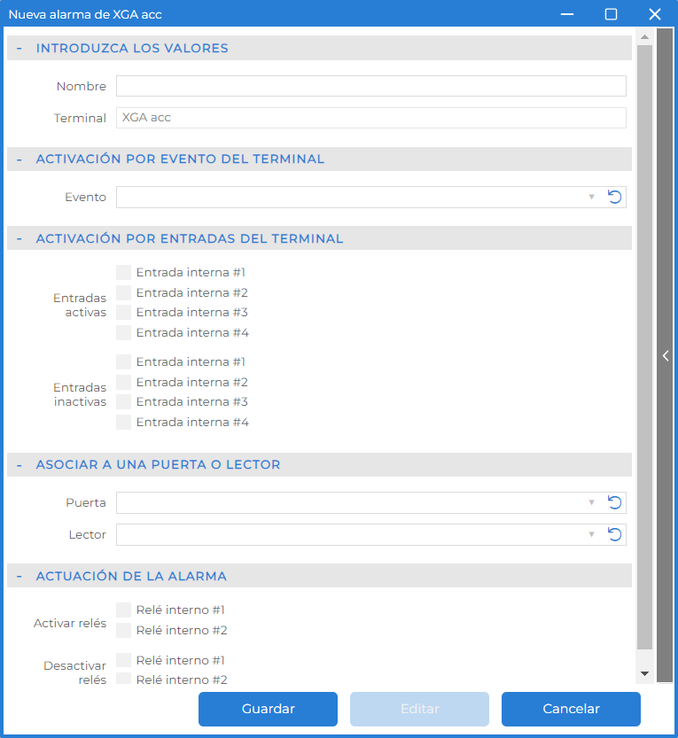 Nueva Alarma