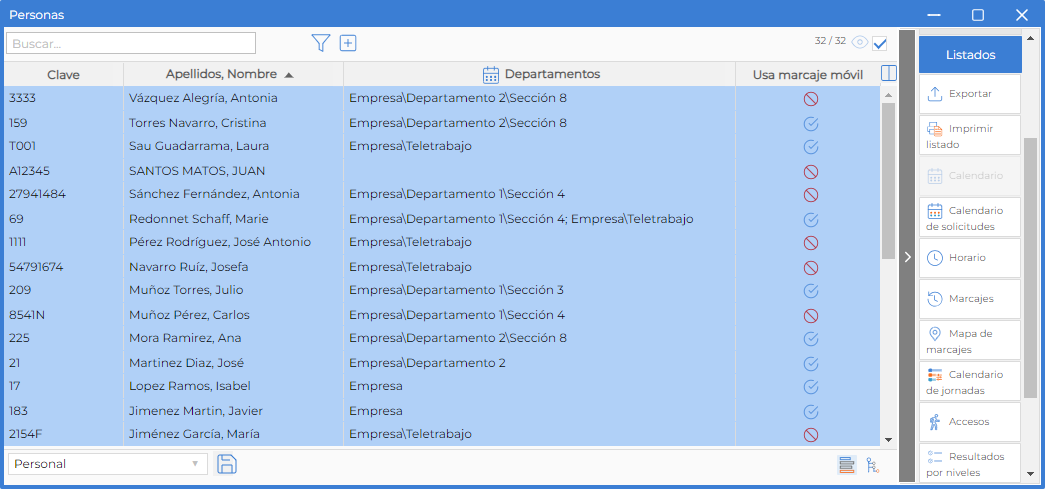 Listado - Vista