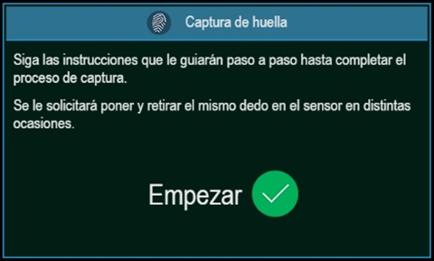 idSense - Registro huella