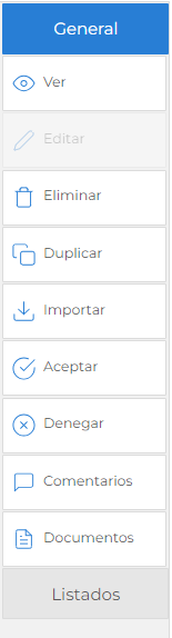 PlanifAusencias - MenuDerecha